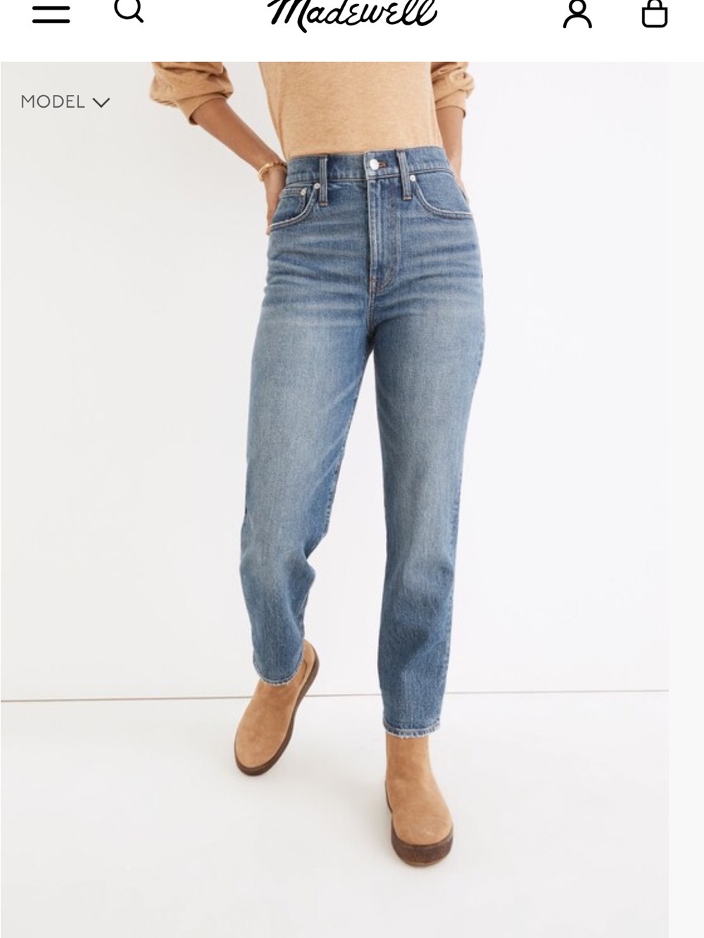 Madewell The Perfect Vintage Jean in Belbury Wash Size 27